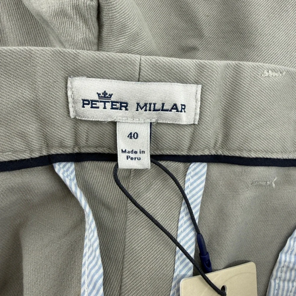 Peter Millar Crown Mens 40x35 Mountain Grey‎ Chino Pants ME0B06 NWT